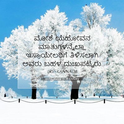 Picture 07 - ಅರಣ್ಯಕಾಂಡ 14:39 KANIRV - ಮೋಶೆ ಯೆಹೋವನ - Bible Verse Picture