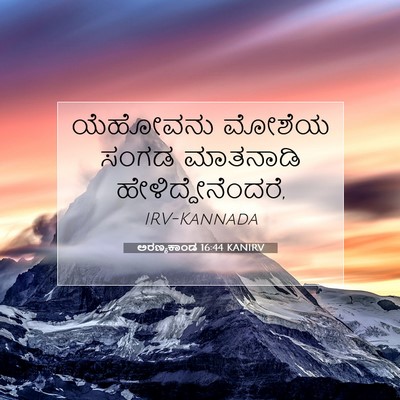 Picture 07 - ಅರಣ್ಯಕಾಂಡ 16:44 KANIRV - ಯೆಹೋವನು ಮೋಶೆಯ - Bible Verse Picture