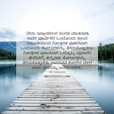 Picture 07 - ಅರಣ್ಯಕಾಂಡ 17:2 KANIRV - “ನೀನು ಇಸ್ರಾಯೇಲರ - Bible Verse Picture
