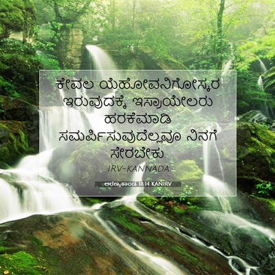 Picture 07 - ಅರಣ್ಯಕಾಂಡ 18:14 KANIRV - ಕೇವಲ - Bible Verse Picture