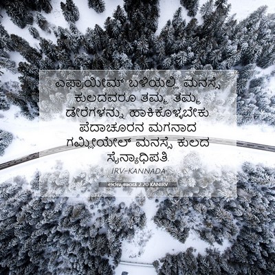 Picture 07 - ಅರಣ್ಯಕಾಂಡ 2:20 KANIRV - ಎಫ್ರಾಯೀಮ್ - Bible Verse Picture