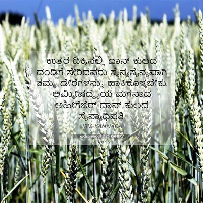 Picture 07 - ಅರಣ್ಯಕಾಂಡ 2:25 KANIRV - ಉತ್ತರ ದಿಕ್ಕಿನಲ್ಲಿ - Bible Verse Picture