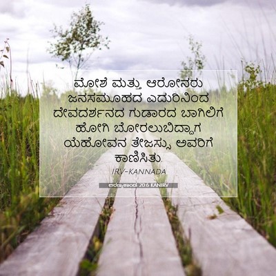 Picture 07 - ಅರಣ್ಯಕಾಂಡ 20:6 KANIRV - ಮೋಶೆ ಮತ್ತು ಆರೋನರು - Bible Verse Picture