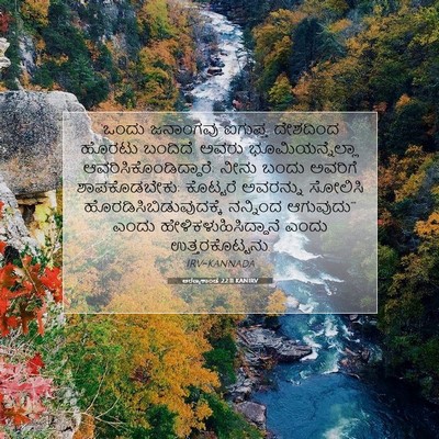 Picture 07 - ಅರಣ್ಯಕಾಂಡ 22:11 KANIRV - ‘ಒಂದು ಜನಾಂಗವು - Bible Verse Picture