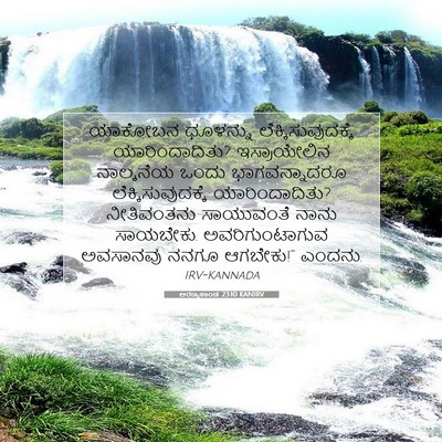 Picture 07 - ಅರಣ್ಯಕಾಂಡ 23:10 KANIRV - ಯಾಕೋಬನ ಧೂಳನ್ನು - Bible Verse Picture