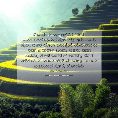 Picture 07 - ಅರಣ್ಯಕಾಂಡ 23:3 KANIRV - ಬಿಳಾಮನು - Bible Verse Picture