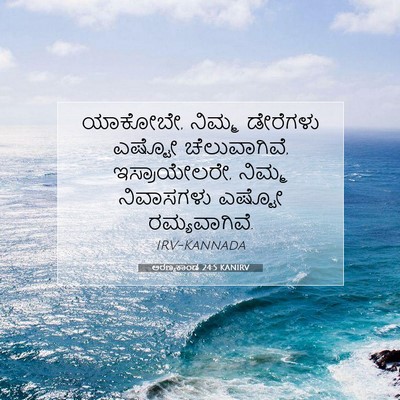 Picture 07 - ಅರಣ್ಯಕಾಂಡ 24:5 KANIRV - ಯಾಕೋಬೇ, ನಿಮ್ಮ - Bible Verse Picture
