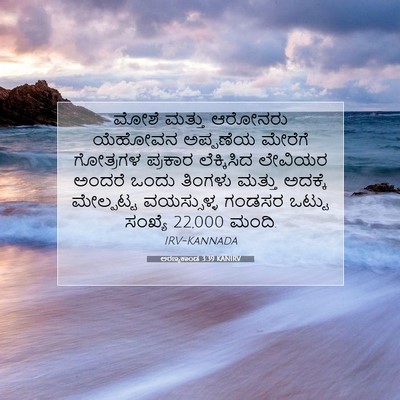Picture 07 - ಅರಣ್ಯಕಾಂಡ 3:39 KANIRV - ಮೋಶೆ ಮತ್ತು ಆರೋನರು - Bible Verse Picture