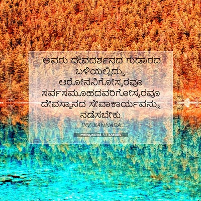 Picture 07 - ಅರಣ್ಯಕಾಂಡ 3:7 KANIRV - “ಅವರು ದೇವದರ್ಶನದ - Bible Verse Picture