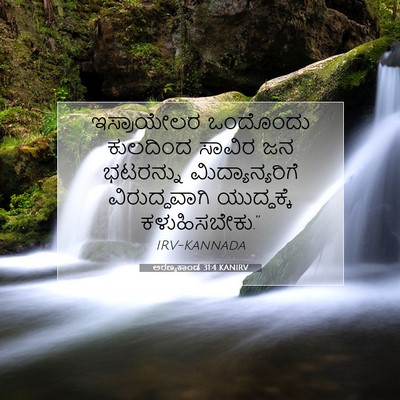 Picture 07 - ಅರಣ್ಯಕಾಂಡ 31:4 KANIRV - ಇಸ್ರಾಯೇಲರ ಒಂದೊಂದು - Bible Verse Picture