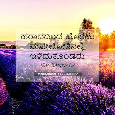 Picture 07 - ಅರಣ್ಯಕಾಂಡ 33:25 KANIRV - ಹರಾದದಿಂದ ಹೊರಟು - Bible Verse Picture
