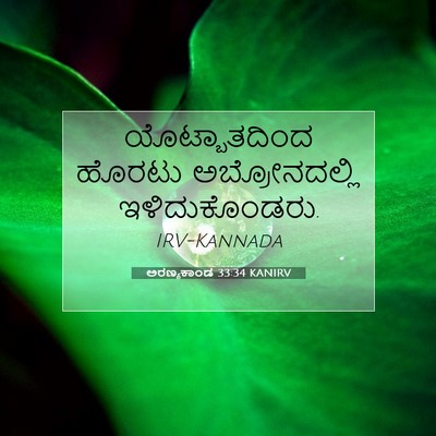 Picture 07 - ಅರಣ್ಯಕಾಂಡ 33:34 KANIRV - ಯೊಟ್ಬಾತದಿಂದ ಹೊರಟು - Bible Verse Picture