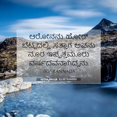 Picture 07 - ಅರಣ್ಯಕಾಂಡ 33:39 KANIRV - ಆರೋನನು ಹೋರ್ - Bible Verse Picture