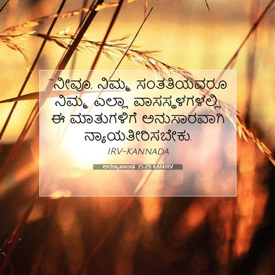 Picture 07 - ಅರಣ್ಯಕಾಂಡ 35:29 KANIRV - “‘ನೀವೂ, ನಿಮ್ಮ - Bible Verse Picture