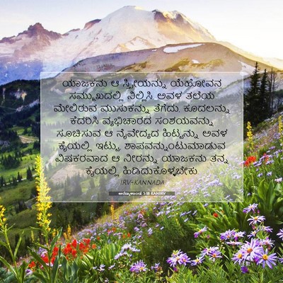 Picture 07 - ಅರಣ್ಯಕಾಂಡ 5:18 KANIRV - ಯಾಜಕನು ಆ - Bible Verse Picture