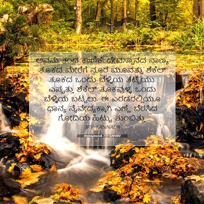 Picture 07 - ಅರಣ್ಯಕಾಂಡ 7:19 KANIRV - ಅವನು ತಂದ ಕಾಣಿಕೆ: - Bible Verse Picture