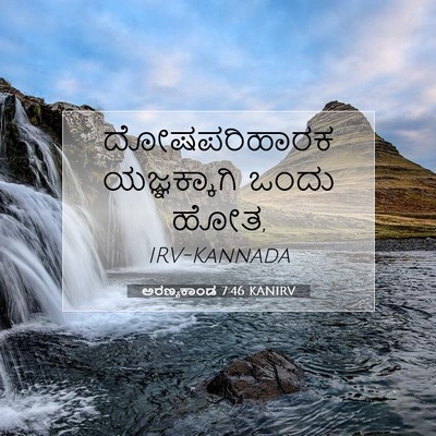 Picture 07 - ಅರಣ್ಯಕಾಂಡ 7:46 KANIRV - ದೋಷಪರಿಹಾರಕ - Bible Verse Picture