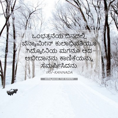 Picture 07 - ಅರಣ್ಯಕಾಂಡ 7:60 KANIRV - ಒಂಭತ್ತನೆಯ - Bible Verse Picture