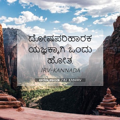 Picture 07 - ಅರಣ್ಯಕಾಂಡ 7:82 KANIRV - ದೋಷಪರಿಹಾರಕ - Bible Verse Picture