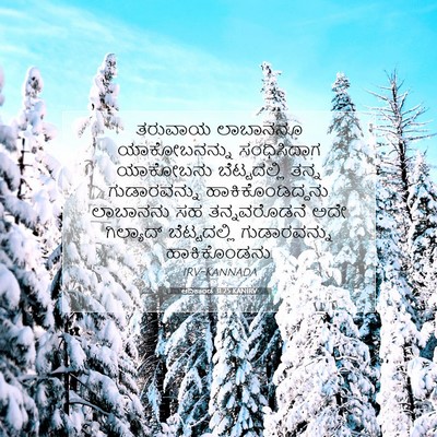 Picture 07 - ಆದಿಕಾಂಡ 31:25 KANIRV - ತರುವಾಯ ಲಾಬಾನನೂ - Bible Verse Picture