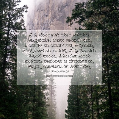 Picture 07 - ಆದಿಕಾಂಡ 31:32 KANIRV - ನಿನ್ನ ದೇವರುಗಳು - Bible Verse Picture