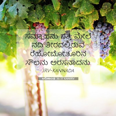 Picture 07 - ಆದಿಕಾಂಡ 36:37 KANIRV - ಸಮ್ಲಾಹನು ಸತ್ತ - Bible Verse Picture