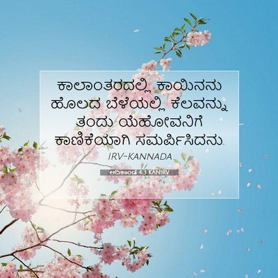 Picture 07 - ಆದಿಕಾಂಡ 4:3 KANIRV - ಕಾಲಾಂತರದಲ್ಲಿ - Bible Verse Picture