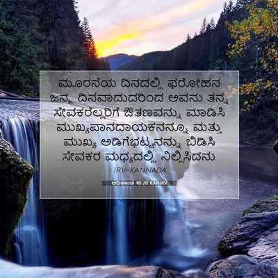Picture 07 - ಆದಿಕಾಂಡ 40:20 KANIRV - ಮೂರನೆಯ ದಿನದಲ್ಲಿ - Bible Verse Picture
