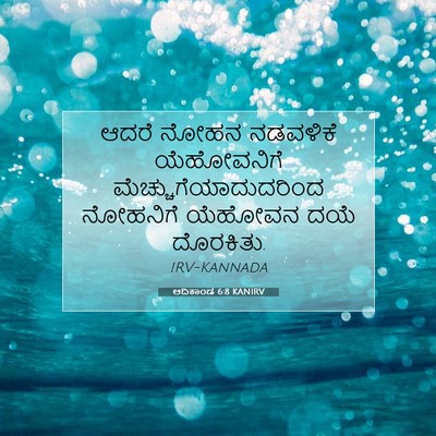 Picture 07 - ಆದಿಕಾಂಡ 6:8 KANIRV - ಆದರೆ ನೋಹನ ನಡವಳಿಕೆ - Bible Verse Picture