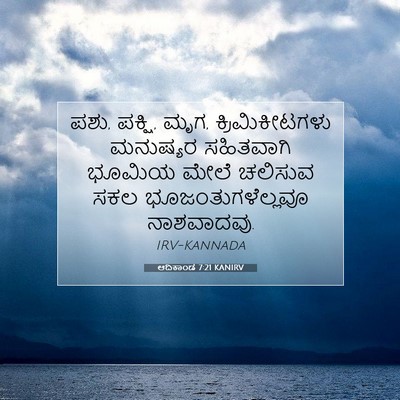 Picture 07 - ಆದಿಕಾಂಡ 7:21 KANIRV - ಪಶು, ಪಕ್ಷಿ, ಮೃಗ, - Bible Verse Picture
