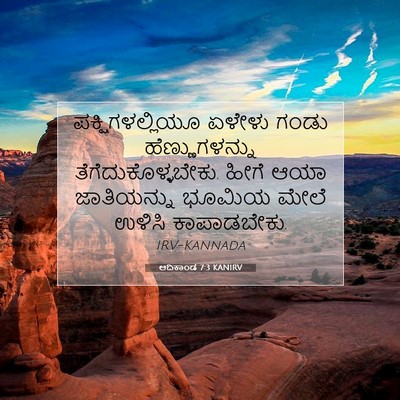Picture 07 - ಆದಿಕಾಂಡ 7:3 KANIRV - ಪಕ್ಷಿಗಳಲ್ಲಿಯೂ - Bible Verse Picture