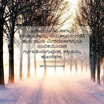 Picture 07 - ಇಬ್ರಿಯರಿಗೆ 11:11 KANIRV - ಇದಲ್ಲದೆ ಸಾರಳು - Bible Verse Picture