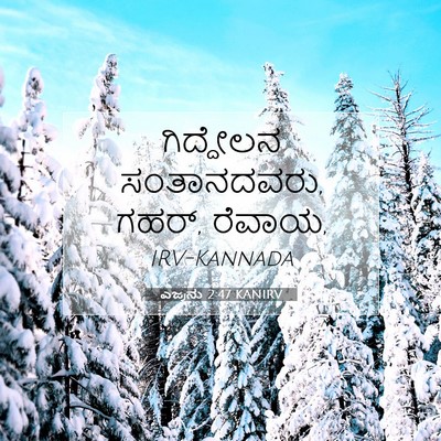Picture 07 - ಎಜ್ರನು 2:47 KANIRV - ಗಿದ್ದೇಲನ - Bible Verse Picture