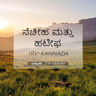 Picture 07 - ಎಜ್ರನು 2:54 KANIRV - ನೆಚೀಹ ಮತ್ತು - Bible Verse Picture
