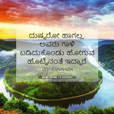 Picture 07 - ಕೀರ್ತನೆಗಳು 1:4 KANIRV - ದುಷ್ಟರೋ ಹಾಗಲ್ಲ; - Bible Verse Picture