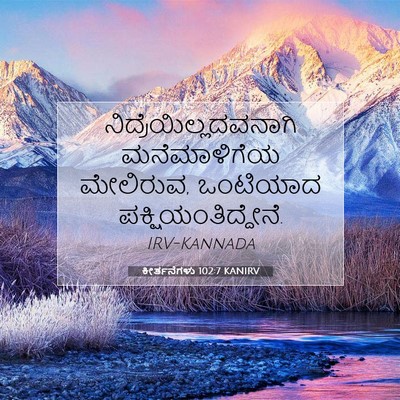 Picture 07 - ಕೀರ್ತನೆಗಳು 102:7 KANIRV -  - Bible Verse Picture