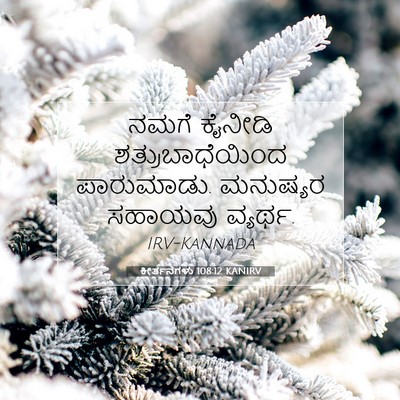 Picture 07 - ಕೀರ್ತನೆಗಳು 108:12 KANIRV - ನಮಗೆ ಕೈನೀಡಿ - Bible Verse Picture