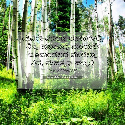 Picture 07 - ಕೀರ್ತನೆಗಳು 108:5 KANIRV - ದೇವರೇ, ಮೇಲಣ - Bible Verse Picture
