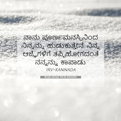 Picture 07 - ಕೀರ್ತನೆಗಳು 119:10 KANIRV - ನಾನು - Bible Verse Picture