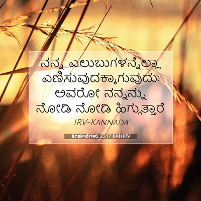 Picture 07 - ಕೀರ್ತನೆಗಳು 22:17 KANIRV - ನನ್ನ - Bible Verse Picture