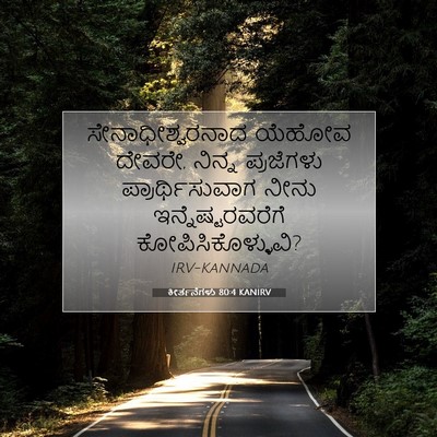 Picture 07 - ಕೀರ್ತನೆಗಳು 80:4 KANIRV - ಸೇನಾಧೀಶ್ವರನಾದ - Bible Verse Picture