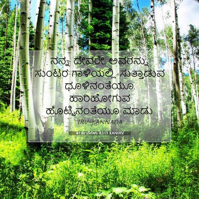 Picture 07 - ಕೀರ್ತನೆಗಳು 83:13 KANIRV - ನನ್ನ ದೇವರೇ, - Bible Verse Picture