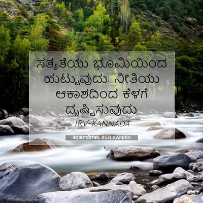 Picture 07 - ಕೀರ್ತನೆಗಳು 85:11 KANIRV - ಸತ್ಯತೆಯು ಭೂಮಿಯಿಂದ - Bible Verse Picture