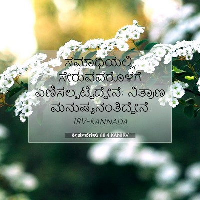 Picture 07 - ಕೀರ್ತನೆಗಳು 88:4 KANIRV - ಸಮಾಧಿಯಲ್ಲಿ - Bible Verse Picture