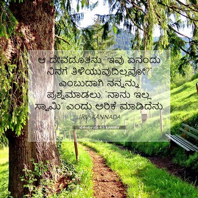 Picture 07 - ಜೆಕರ್ಯನು 4:5 KANIRV - ಆ ದೇವದೂತನು “ಇವು - Bible Verse Picture