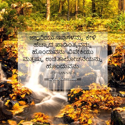 Picture 07 - ಜ್ಞಾನೋಕ್ತಿಗಳು 1:5 KANIRV - ಜ್ಞಾನಿಯು - Bible Verse Picture