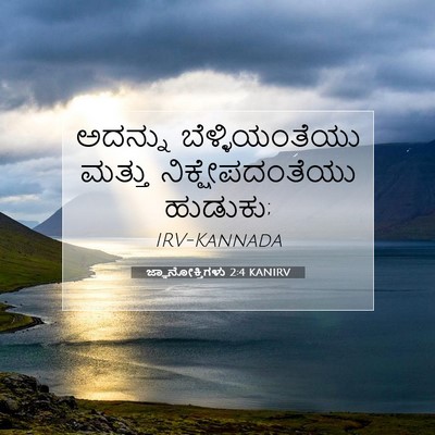 Picture 07 - ಜ್ಞಾನೋಕ್ತಿಗಳು 2:4 KANIRV - ಅದನ್ನು - Bible Verse Picture