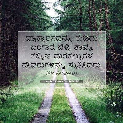 Picture 07 - ದಾನಿಯೇಲನು 5:4 KANIRV - ದ್ರಾಕ್ಷಾರಸವನ್ನು - Bible Verse Picture