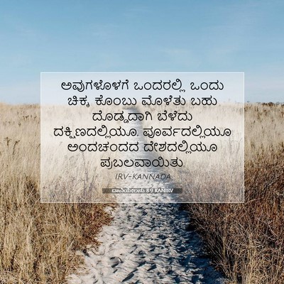 Picture 07 - ದಾನಿಯೇಲನು 8:9 KANIRV - ಅವುಗಳೊಳಗೆ - Bible Verse Picture