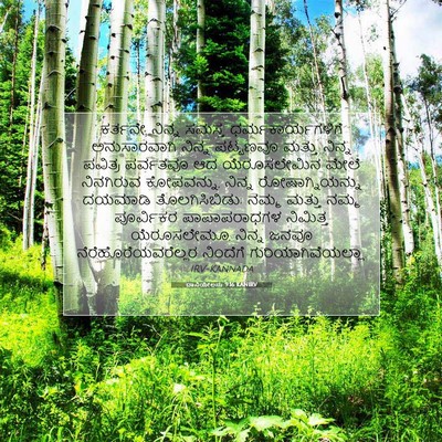Picture 07 - ದಾನಿಯೇಲನು 9:16 KANIRV - ಕರ್ತನೇ, ನಿನ್ನ - Bible Verse Picture
